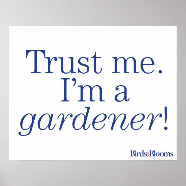 Poster Je suis Gardener (Devant)