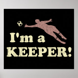 Poster Je suis gardien de but de soccer