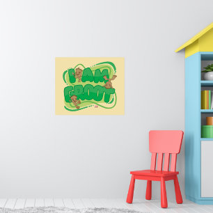 Poster Je Suis Groot Character Art Text