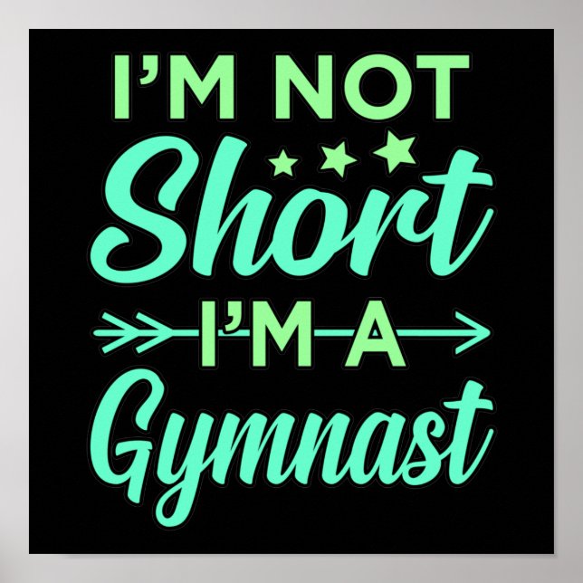 Poster Je suis Gymnaste Gymnastique Gymnastique Gymnastiq (Devant)