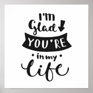 Poster Je suis heureux vous ai lieu dans ma vie