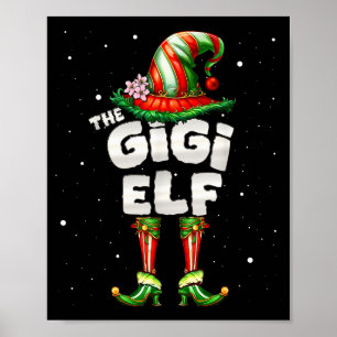 Poster Je suis la famille elfique Gigi appariée pour Noël