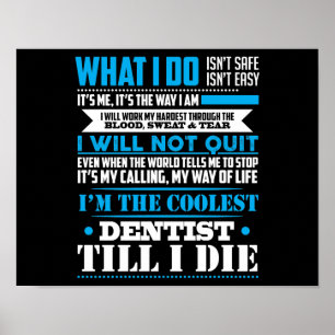 Poster Je suis la poussée hilare de profession du