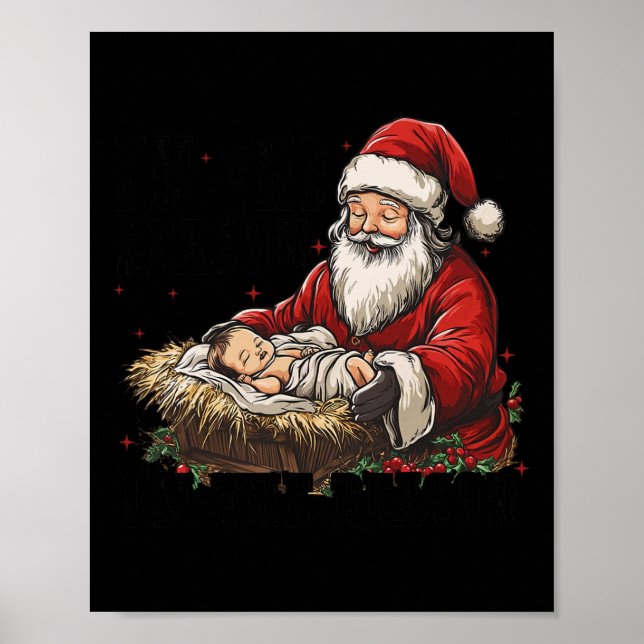 Poster Je suis la saison Père Noël Je suis la raison Jésu (Devant)