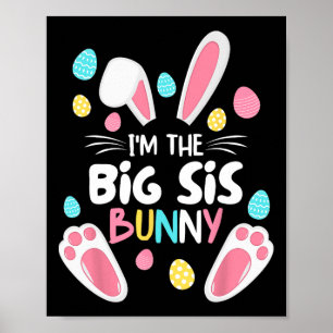 Poster Je suis La Soeur Bunny Big Sis Matching Family Eas