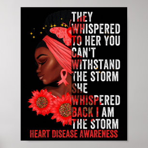 Poster Je suis la tempête Black Women Heart Disease Survi
