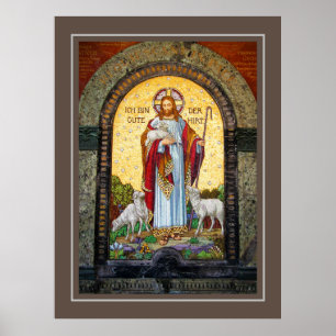 Poster "JE SUIS LE BON SHEPHERD" Jean 10:11 Art Mosaïque