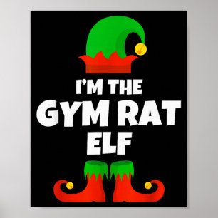 Poster Je suis le Famille de L'Elf Rat de Gym Vêtements d