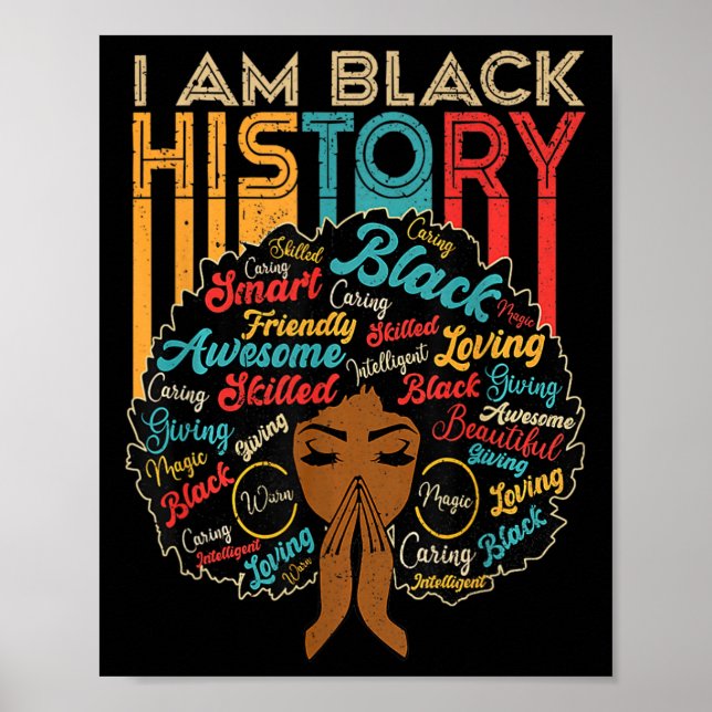 Poster Je suis le Mois de l'Histoire des Noirs Afro-Améri (Devant)
