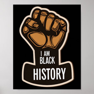 Poster Je suis le mois de l'histoire des Noirs Fierté afr