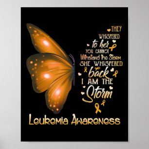 Poster Je suis le papillon de sensibilisation à la leucém
