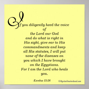 Poster Je suis le Seigneur qui vous guérit