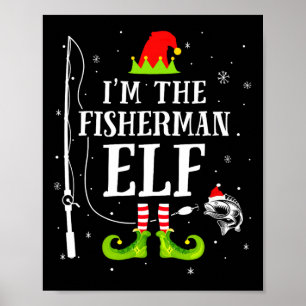Poster Je suis l'elfe pêcheur correspondant à la pêche dr