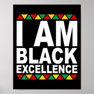Poster Je suis l'excellence noire Mois de l'histoire des