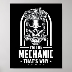 Poster Je suis mécanicien d'aéronef mécanique mécanicien 