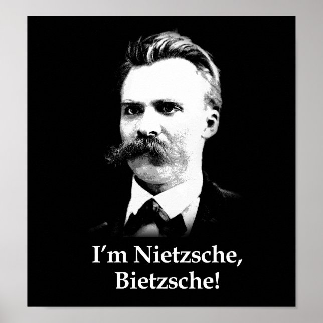 Poster Je suis Nietzsche, Bietzsche ! (Devant)