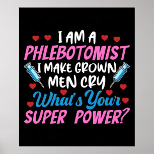 Poster Je Suis Phlebotomiste