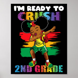 Poster Je suis prêt à écraser la fille dabbing de 2e anné