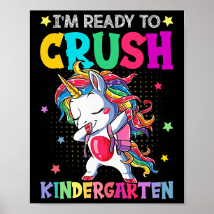 Poster Je suis prêt à écraser la maternelle, joyeux premi
