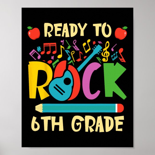 Poster Je suis prêt à faire de la guitare de 6e année à l (Devant)