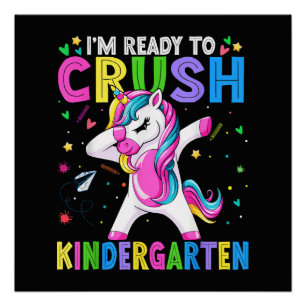 Poster Je suis prêt pour la maternelle retour à l'école