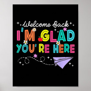 Poster Je suis ravi que vous soyez ici Bienvenue aux ense