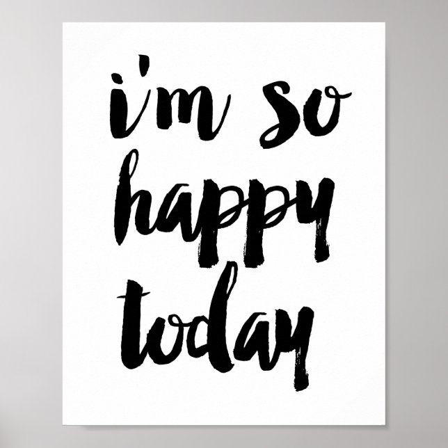 Poster Je suis si heureux aujourd'hui (Devant)