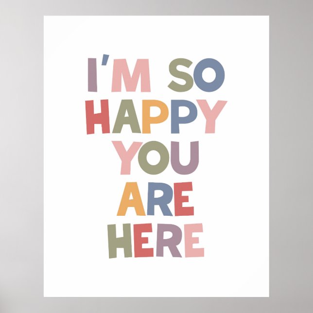 Poster Je suis si heureux que vous soyez là (Devant)