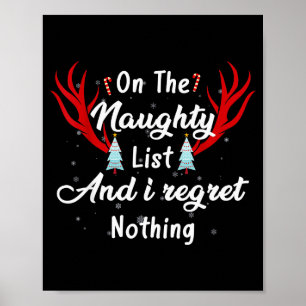 Poster Je suis sur la liste vilain je ne regrette rien dr