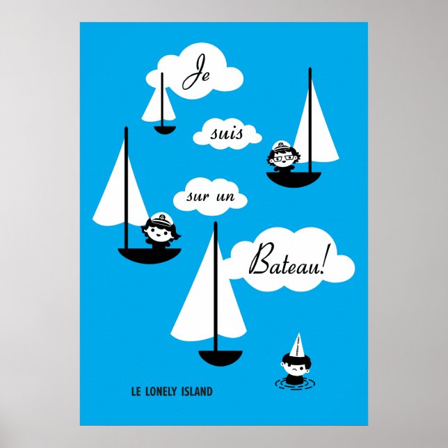 Poster Je suis sur un Bateau ! (Devant)