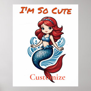 Poster Je suis tellement mignonne Mermaid Thunder_Cove