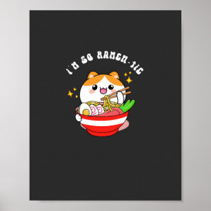 Poster Je suis tellement t-shirt ramen-tic