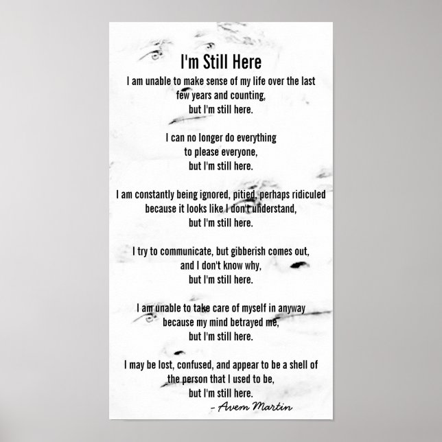 Poster Je suis toujours là (Devant)