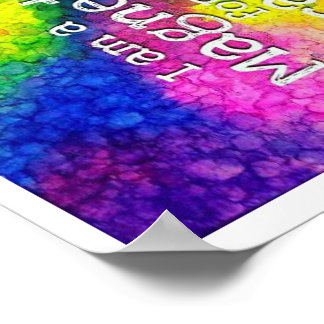 Poster Je suis un aimant pour l'affiche d'affirmation mir