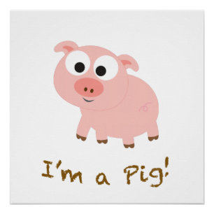 Poster Je suis un cochon