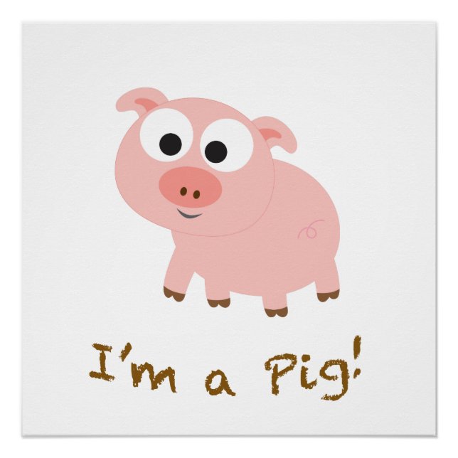 Poster Je suis un cochon (Devant)
