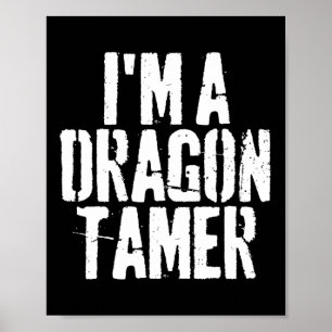 Poster Je suis un déguisement d'Halloween dragon Tamer dr