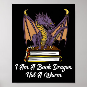 Poster Je Suis Un Dragon De Livre Pas Un Imaginaire De Le