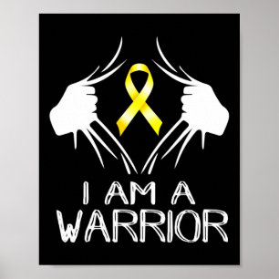 Poster Je Suis Un Guerrier Enfance Cancer Sensibilisation