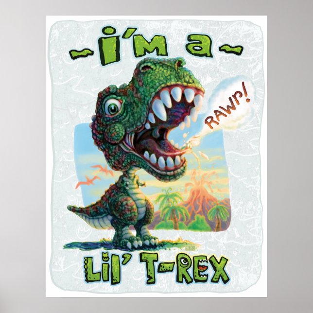 Poster Je suis un Lil' T Rex (Devant)