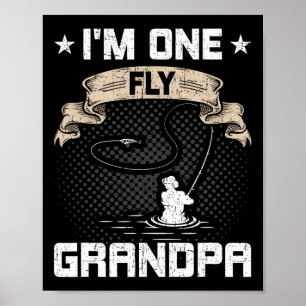 Poster Je suis un papy Fly Fly Fishing Grandpa 