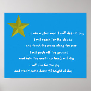 Poster Je suis un poème vedette pour enfants