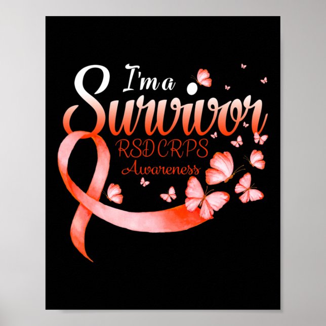 Poster Je suis un survivant SCRR Beurre de sensibilisatio (Devant)