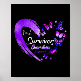 Poster Je suis Un Survivant Surdose Sensibilisation Papil