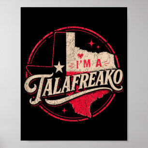 Poster Je suis un Talao drôle de mème politique du Texas