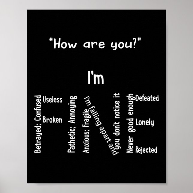 Poster Je suis une bonne dépression Sensibilisation à la  (Devant)