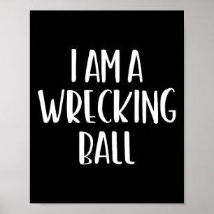 Poster Je suis une épave Ll Halloween Je suis simple cost