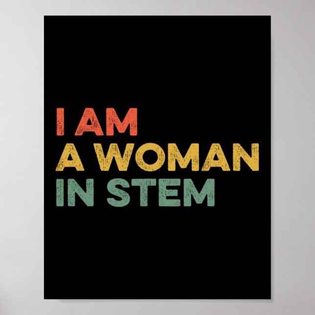 Poster Je Suis Une Femme Dans La Science Stéminienne Stér (Devant)
