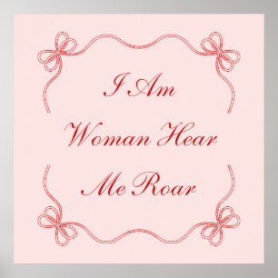 Poster Je Suis Une Femme Ici Moi Rocher