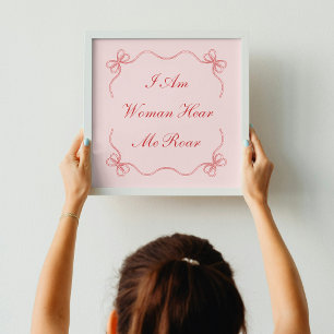 Poster Je Suis Une Femme Ici Moi Rocher
